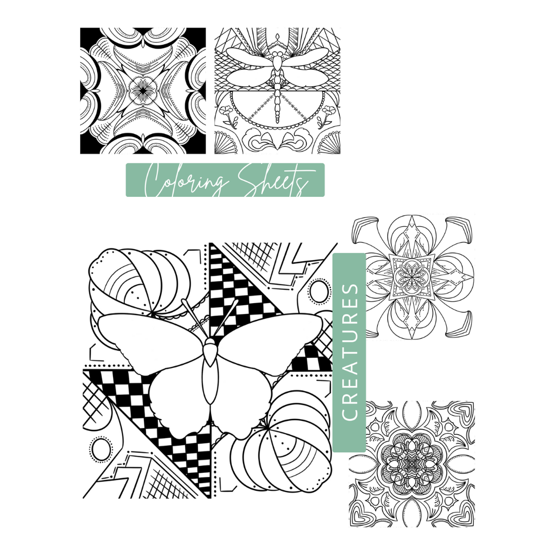 Creature Coloring Sheets