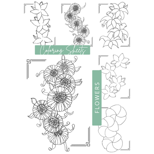 Flower Coloring Sheets