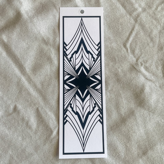 Color Your Own Bookmark - Art Deco
