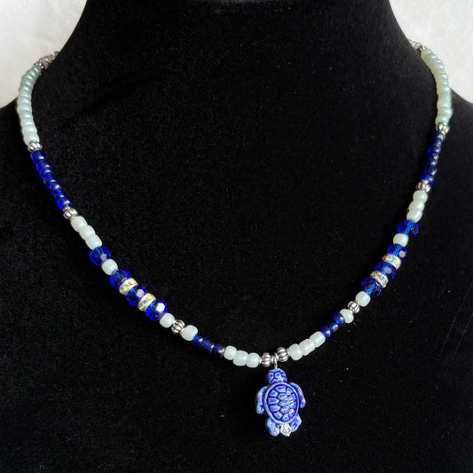 Water Inspired Turtle Necklace