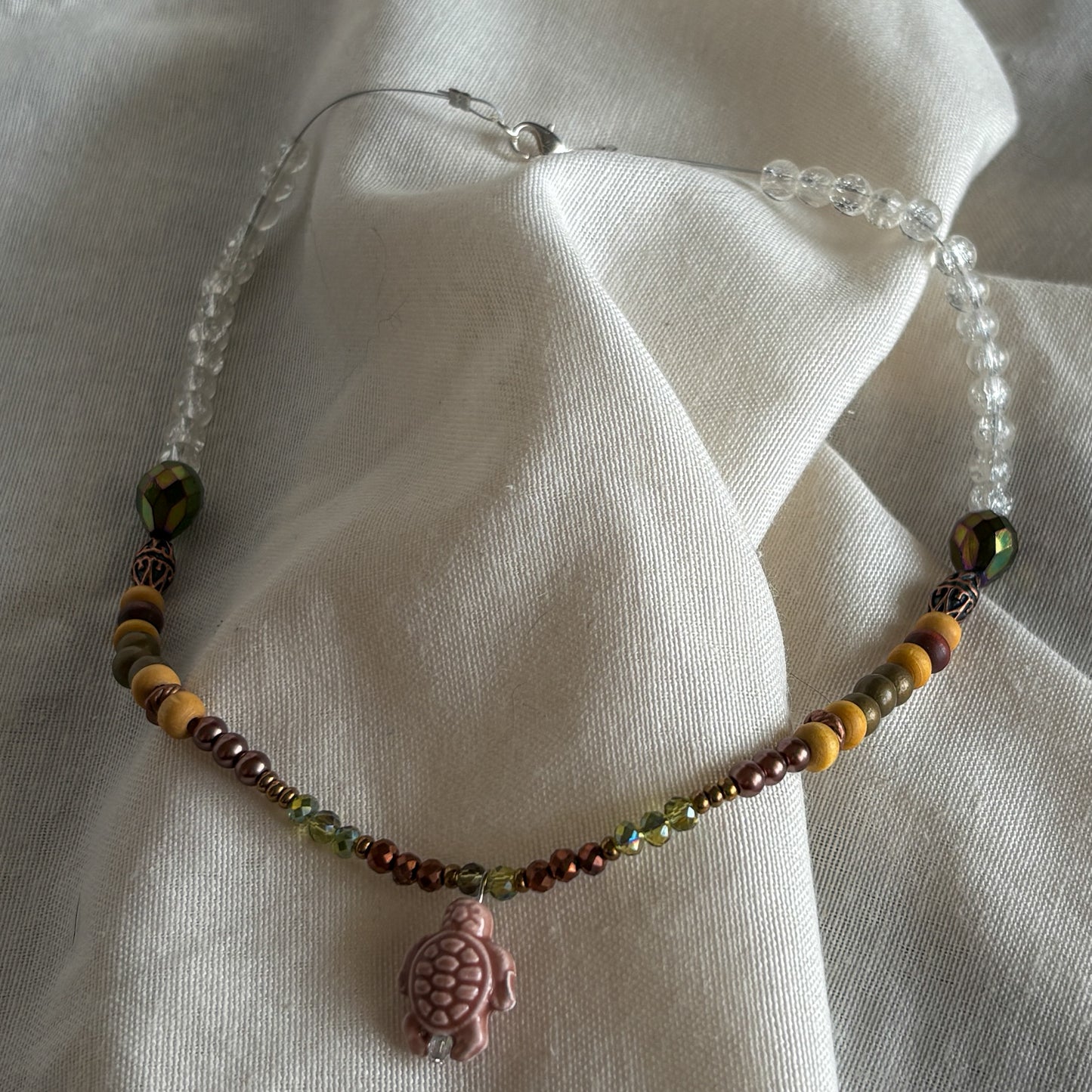 Earth Inspired Turtle Necklace