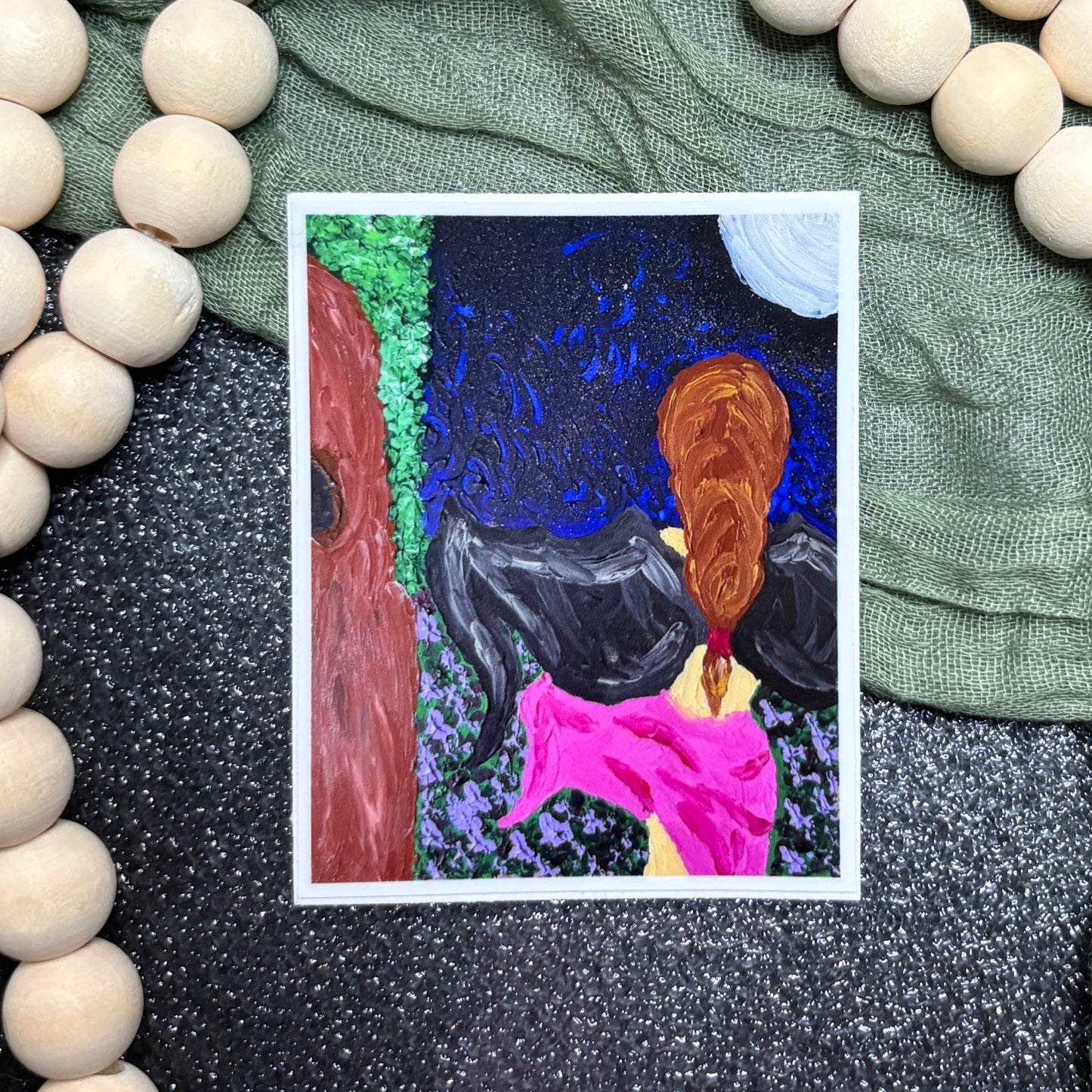 Fingerpainted Fairy Tale Sticker