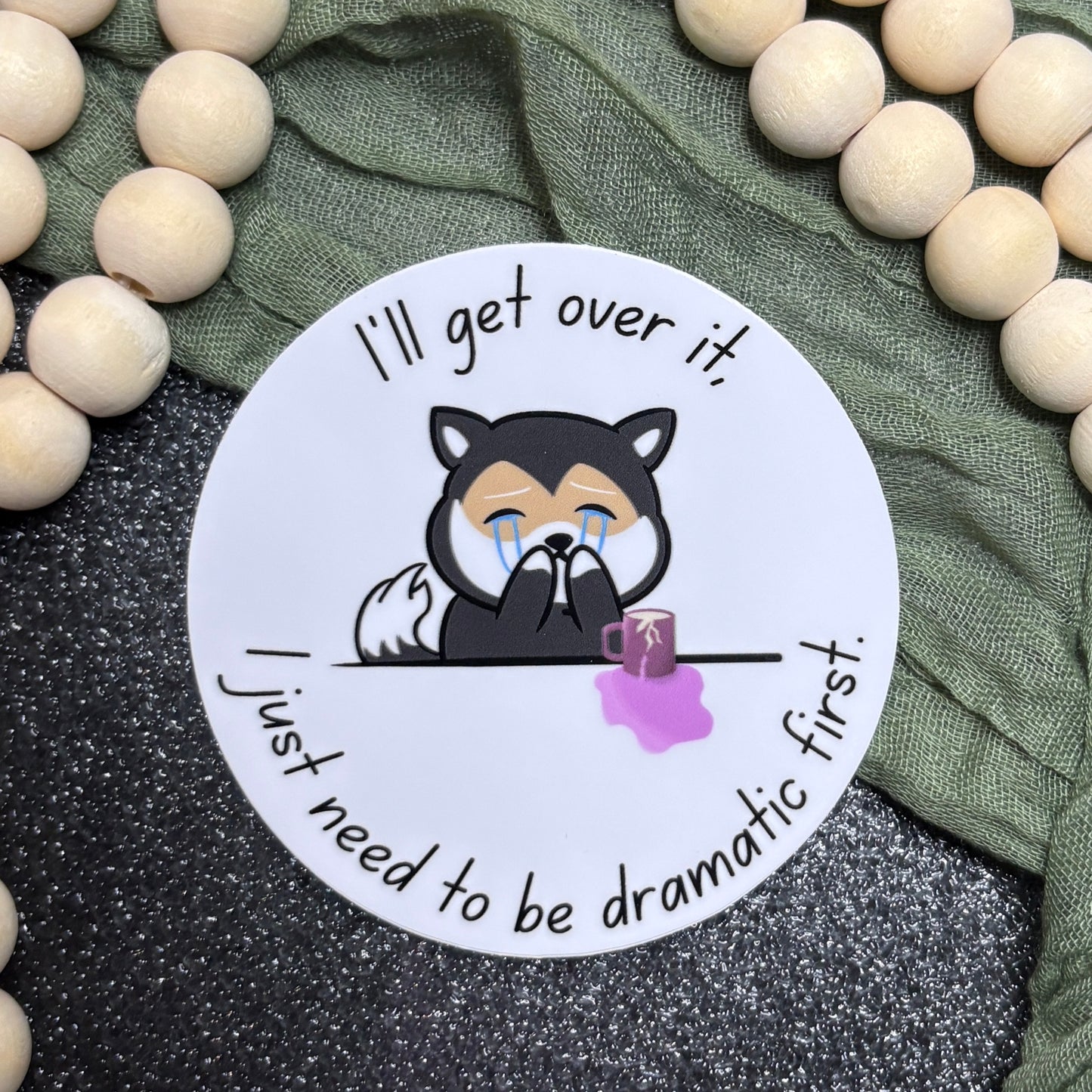 'Dramatic First' Sticker