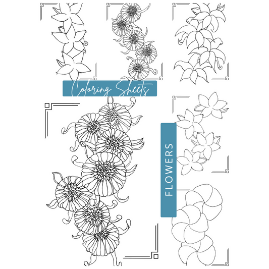 Flower Coloring Sheets