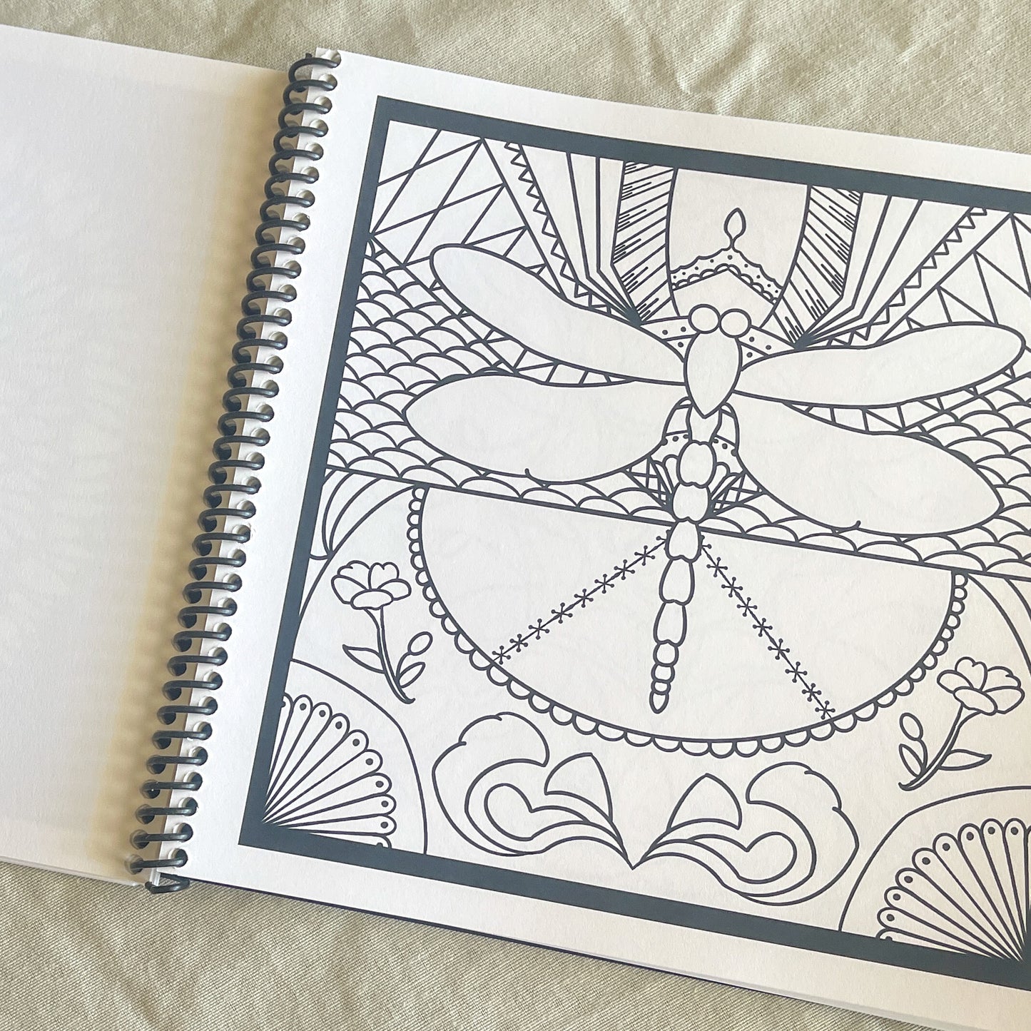 Kaleidoscope Creations: An Abstract Coloring Journey - Spiral Bound Book