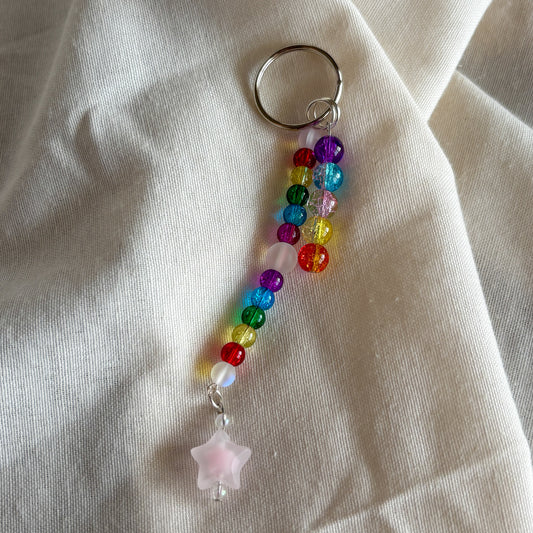 'Love Much' Pride 2025 Beaded Keychain