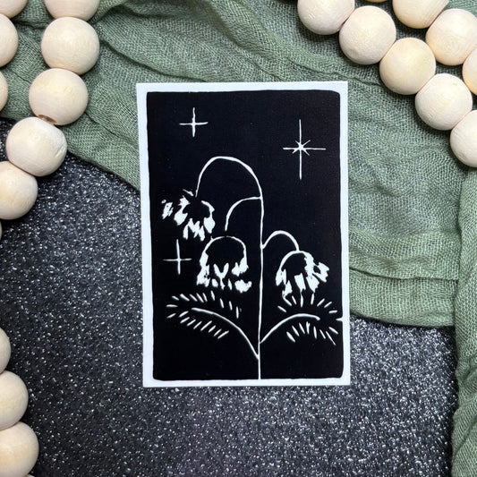 Belladonna Block Print Sticker