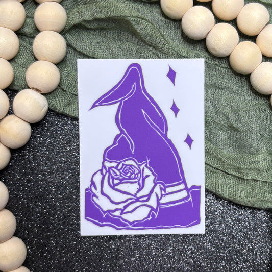 Wizard Hat Block Print Sticker