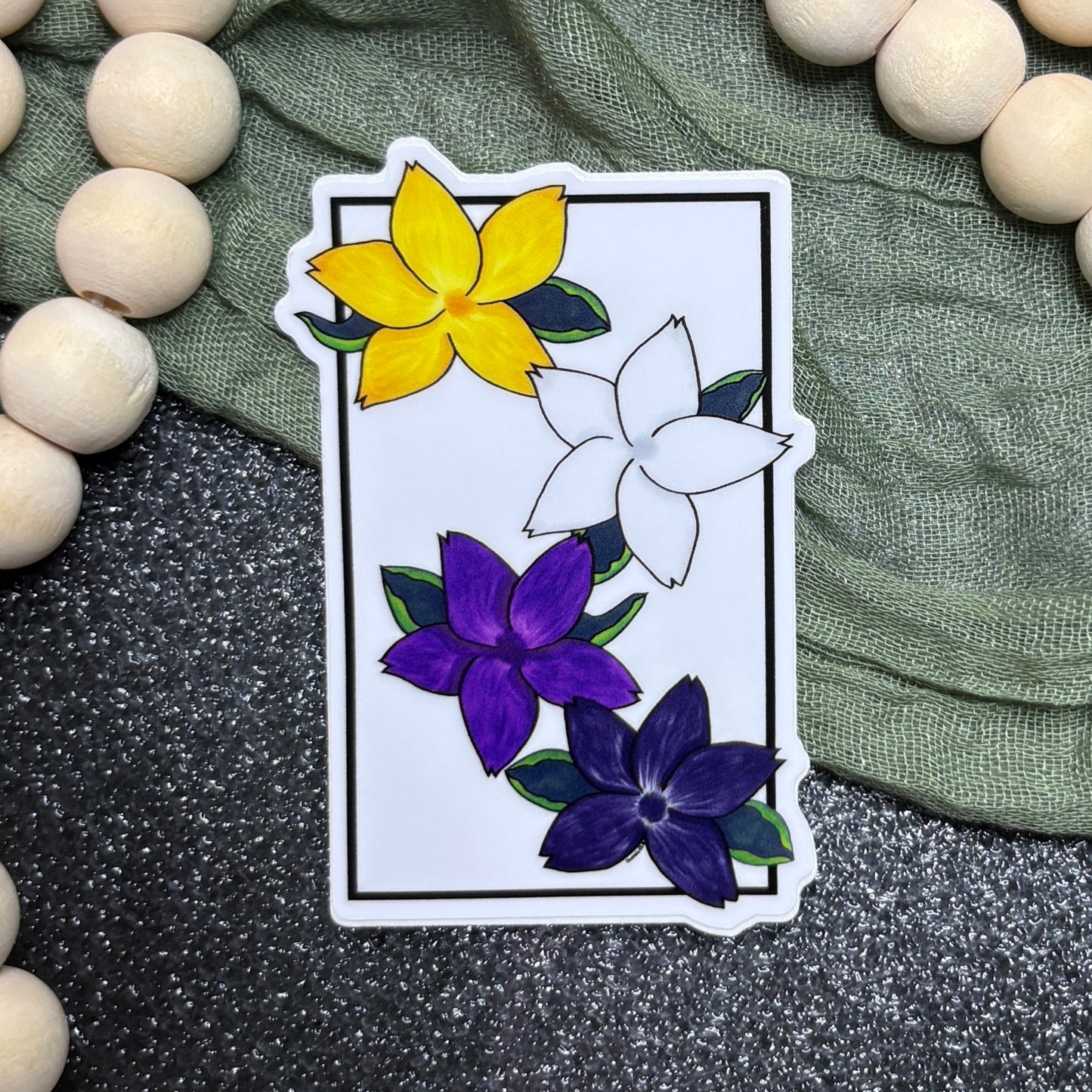Nonbinary Bloom - Sticker