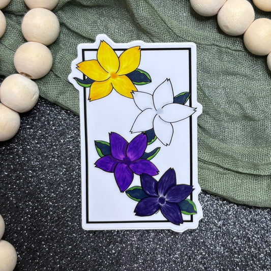 Nonbinary Bloom - Sticker