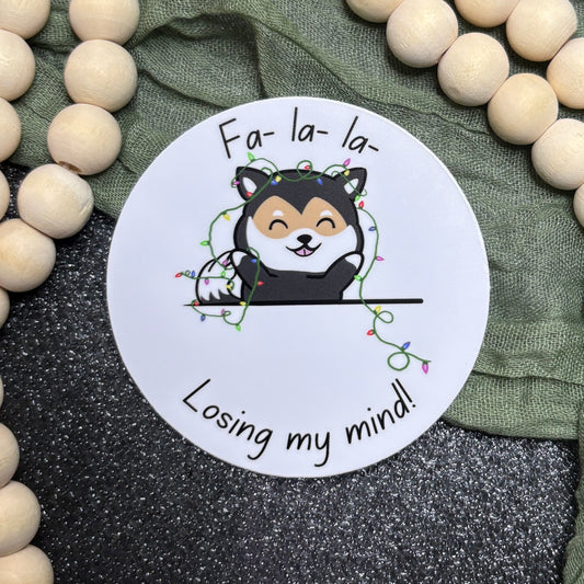 Holiday 'Losing My Mind' Sticker