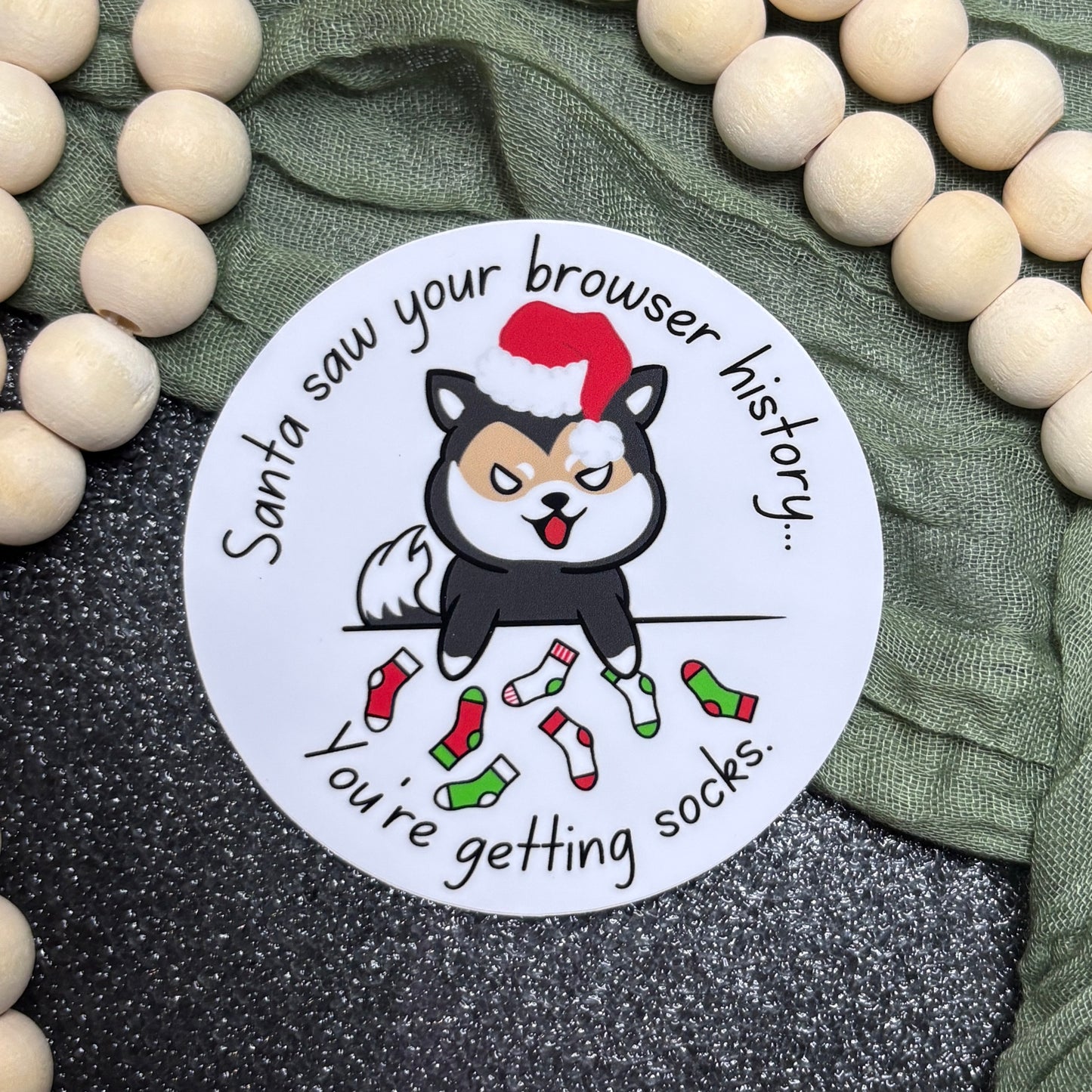 Holiday 'You're Getting Socks' Sticker
