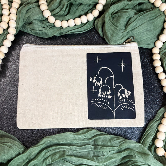 Belladonna Block Print Pencil Pouch
